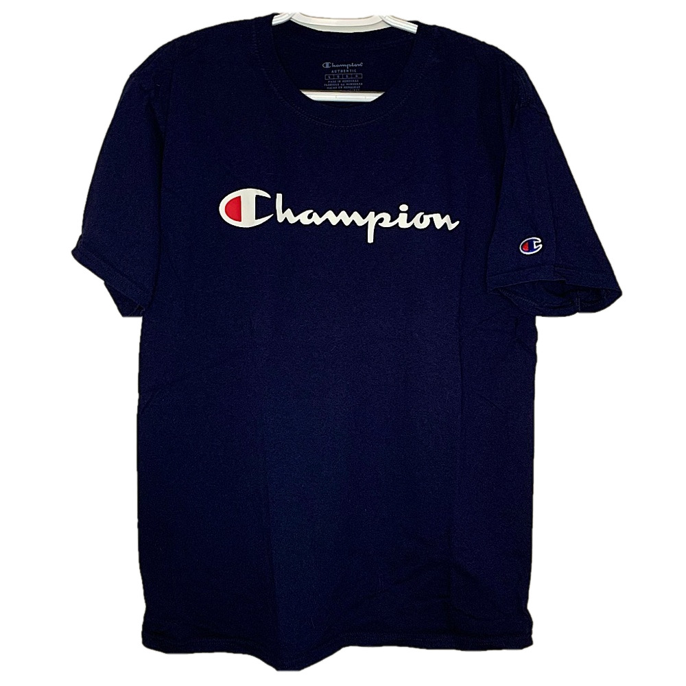 Champion Script Logo Tee Size Large